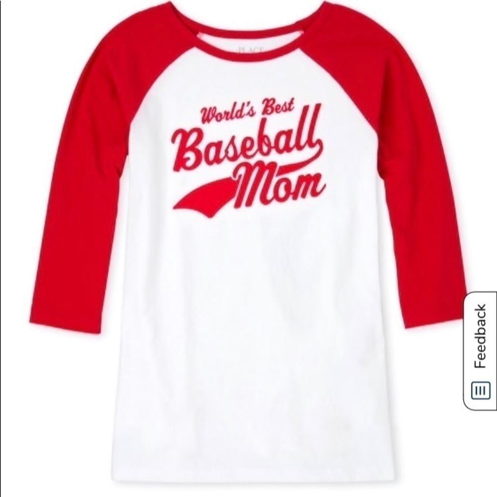 Children’s place baseball mom tee NWT